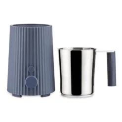 Alessi Plissé Milchaufschäumer, Grau -Alessi Verkaufsgeschäft 0006 MDL13 G 02 A4 3500pxl
