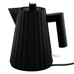 Alessi Plissé Wasserkocher, 1 L, Schwarz