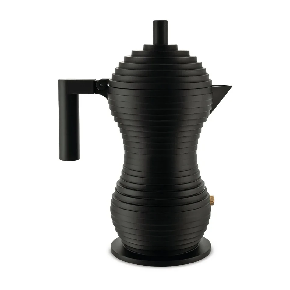 Alessi Pulcina Espressokocher Schwarz 3 Alessi Pulcina Espressokocher Schwarz