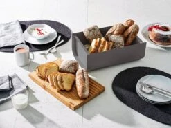 Alessi Mattina Brotkasten, Dunkelgrau -Alessi Verkaufsgeschäft BG03 DG amb 1