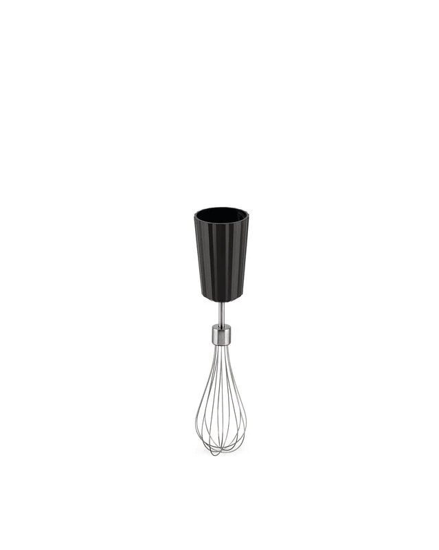 Alessi Plissé Stabmixer Mit Schneebesen Und Zerkleinerer, Schwarz 7 Alessi Plissé Stabmixer Mit Schneebesen Und Zerkleinerer, Schwarz – Bild 5
