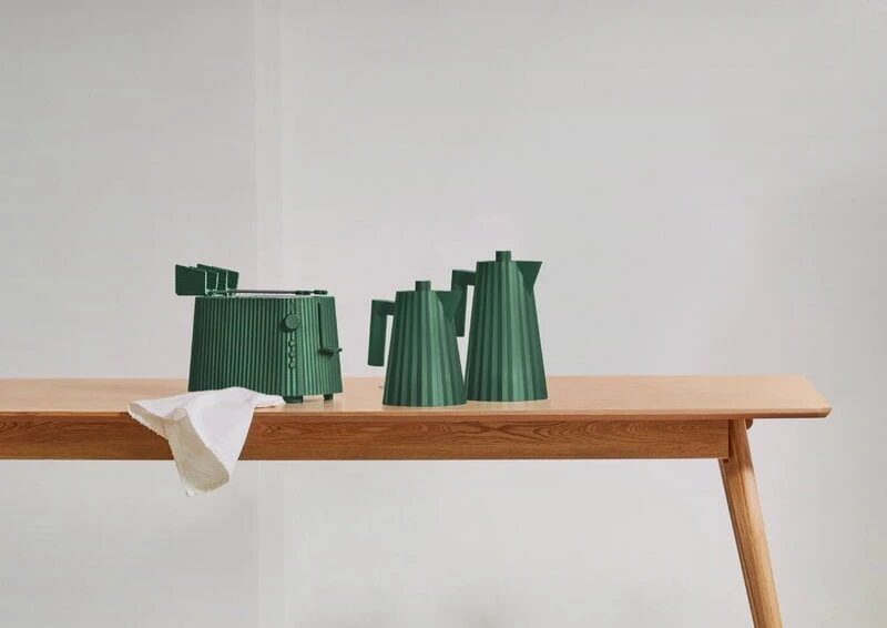 Alessi Plissé Toasteraufsatz, Grün 4 Alessi Plissé Toasteraufsatz, Grün – Bild 2